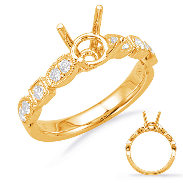 Yellow Gold Engagement Ring - EN7976-1YG