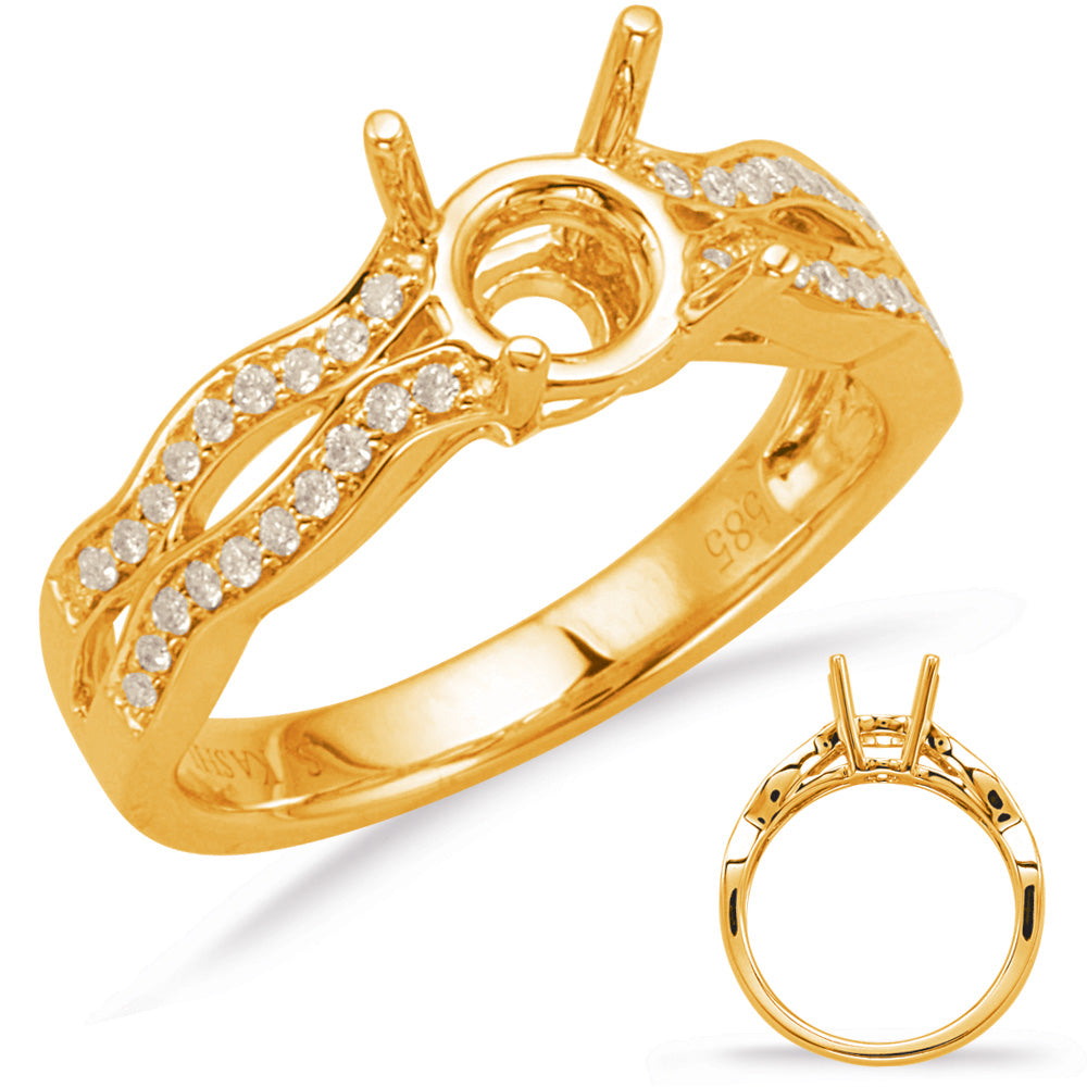 Yellow Gold Engagement Ring - EN7977-1YG