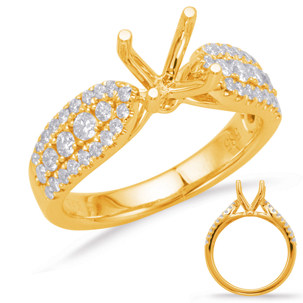 Yellow Gold Engagement Ring - EN7980-1YG