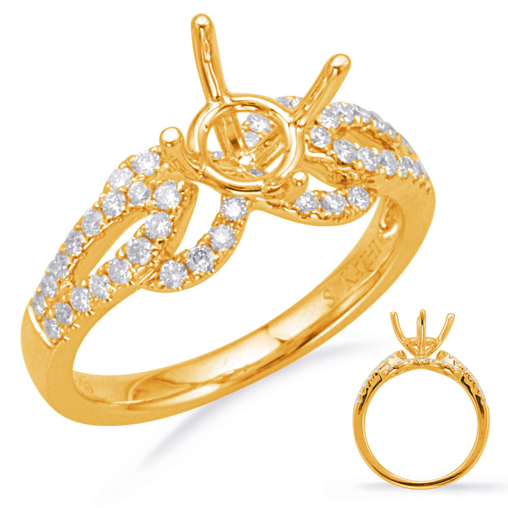 Yellow Gold Engagement Ring - EN7981-1YG