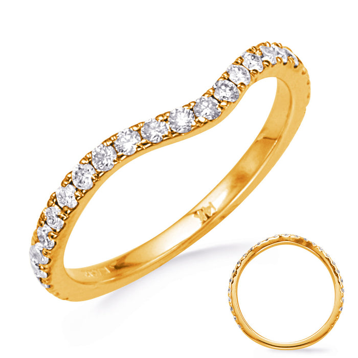 Yellow Gold Wedding Band - EN7985-B50YG