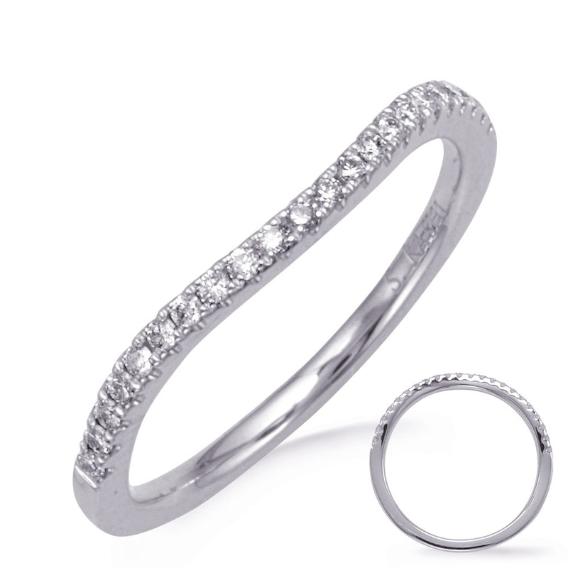 White Gold Wedding Band - EN7991-B7X5MWG