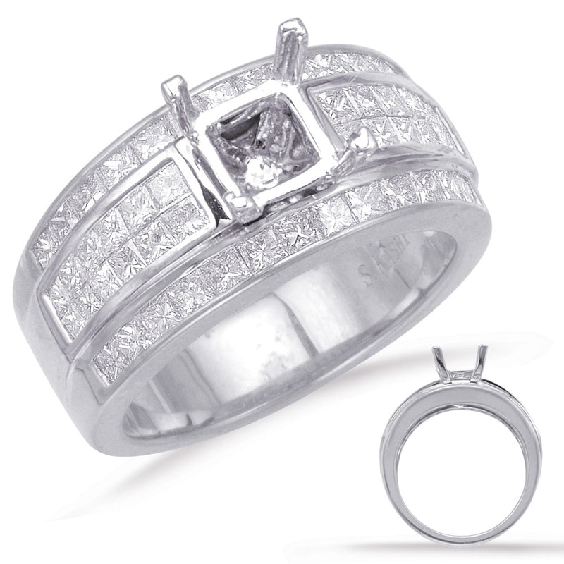 White Gold Engagement Ring - EN7992-1WG