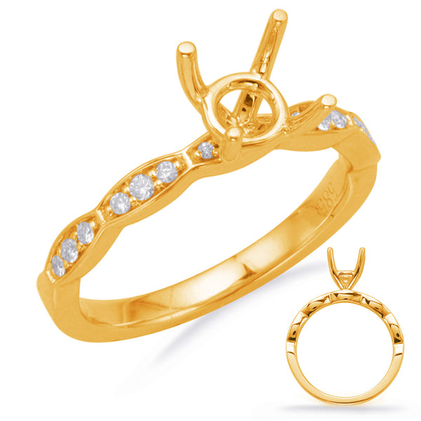 Yellow Gold Engagement Ring - EN7993-33YG