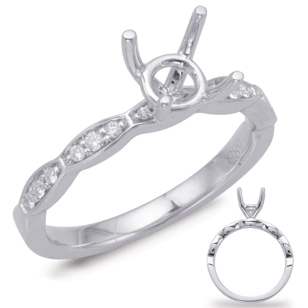 White Gold Engagement Ring - EN7993-50WG