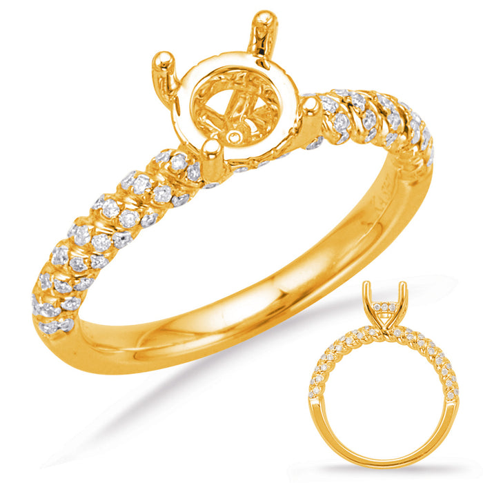 Yellow Gold Engagement Ring - EN7994-1YG