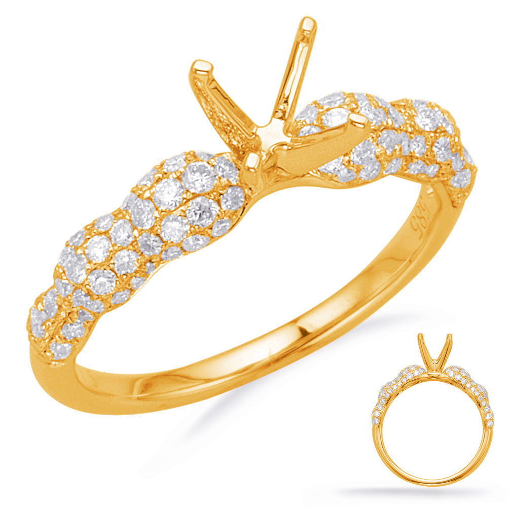 Yellow Gold Engagement Ring - EN7995-1YG