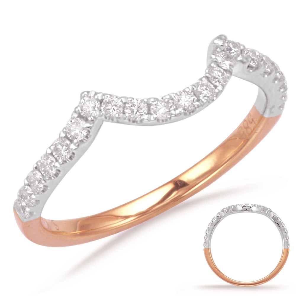 Rose & White Gold Matching Band - EN7997-B75RW