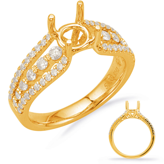 Yellow Gold Engagement Ring - EN8000-1YG