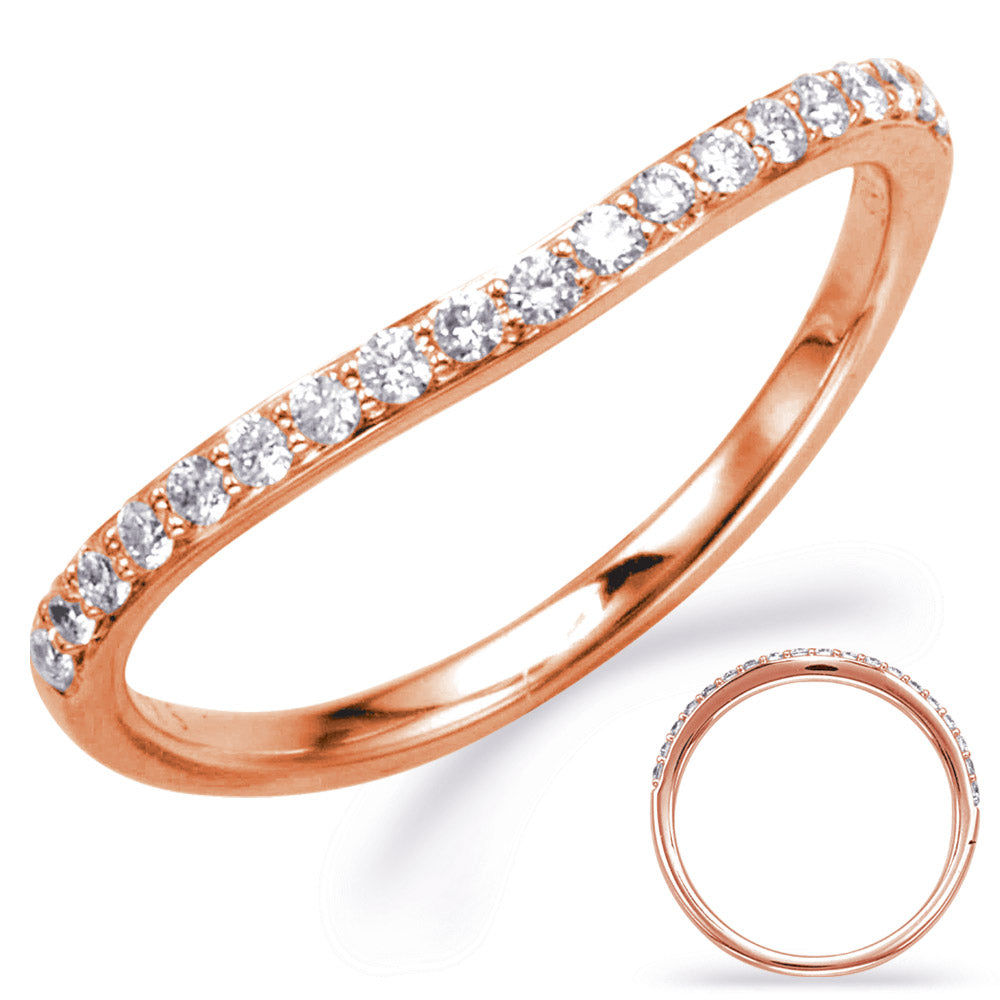 Rose Gold Wedding Band - EN8003-B1RG