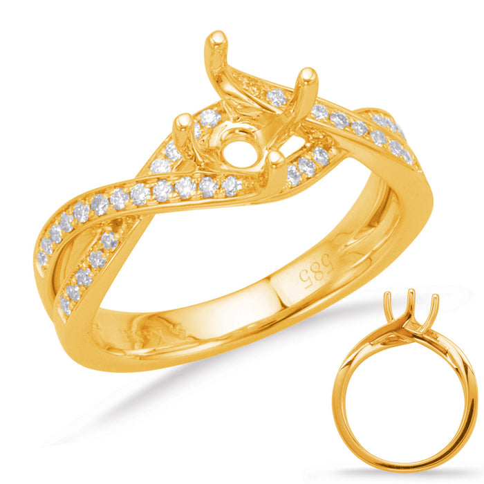 Yellow Gold Engagement Ring - EN8004-1YG