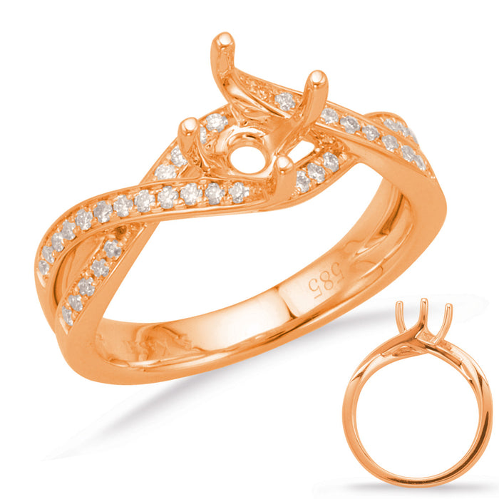 Rose Gold  Engagement Ring - EN8004-33RG