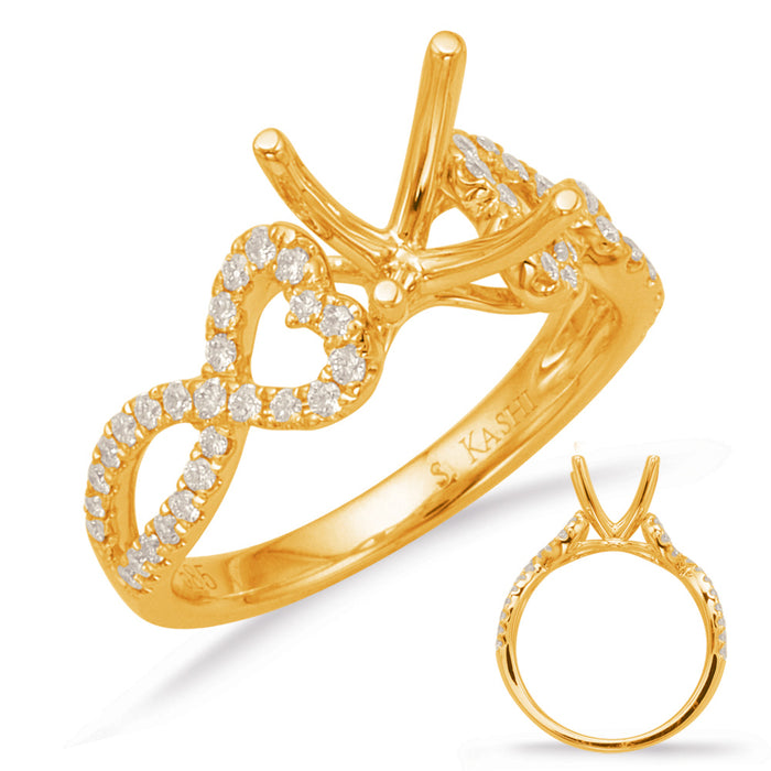 Yellow Gold Engagement Ring - EN8005-1YG