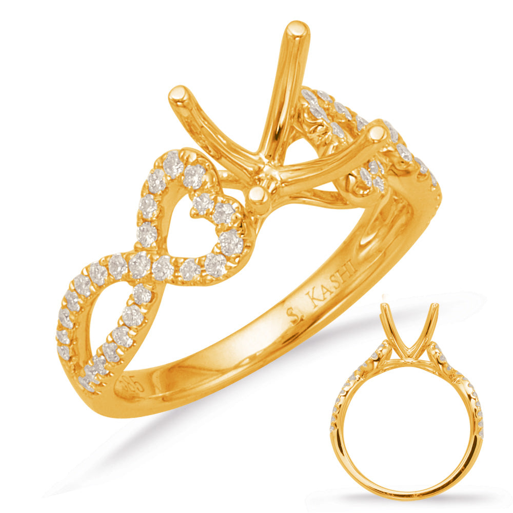 Yellow Gold Engagement Ring - EN8005-50YG