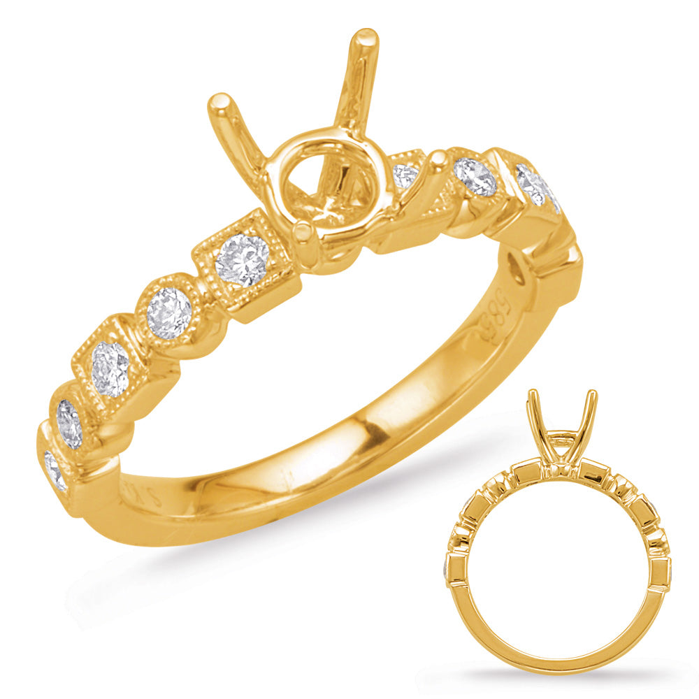 Yellow Gold Engagement Ring - EN8015-1YG