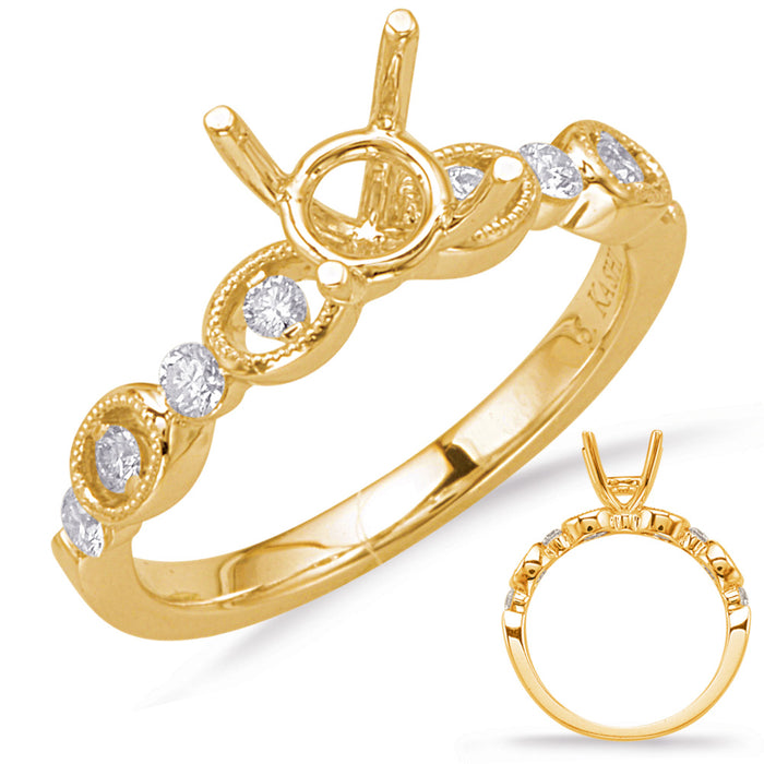 Yellow Gold Engagement Ring - EN8016-1YG