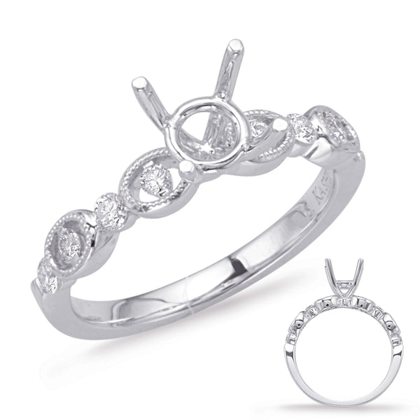 White Gold Engagement Ring - EN8016-50WG