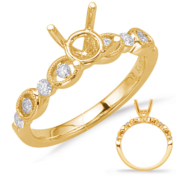 Yellow Gold Engagement Ring - EN8016-50YG