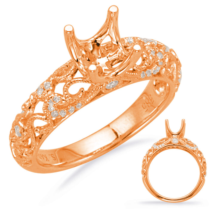 Rose Gold Engagement Ring - EN8017-1RG