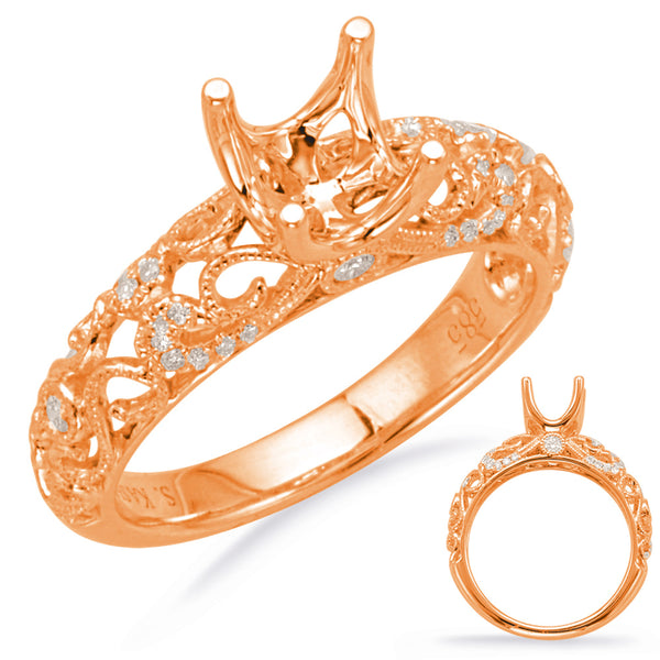 Rose Gold Engagement Ring - EN8017-75RG