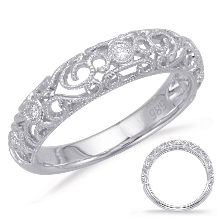 White Gold Matching Band - EN8018-BWG