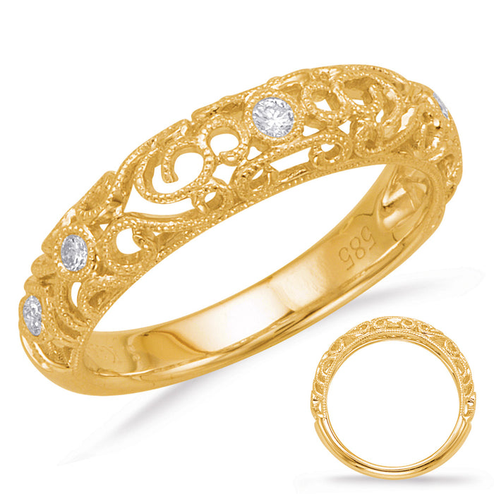 Yellow Gold Matching Band - EN8018-BYG