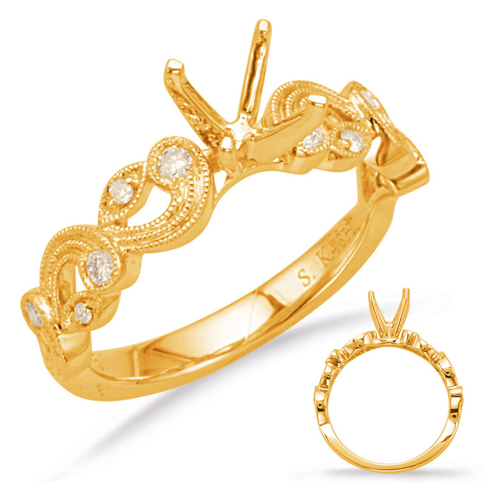 Yellow Gold Engagement Ring - EN8019-125YG