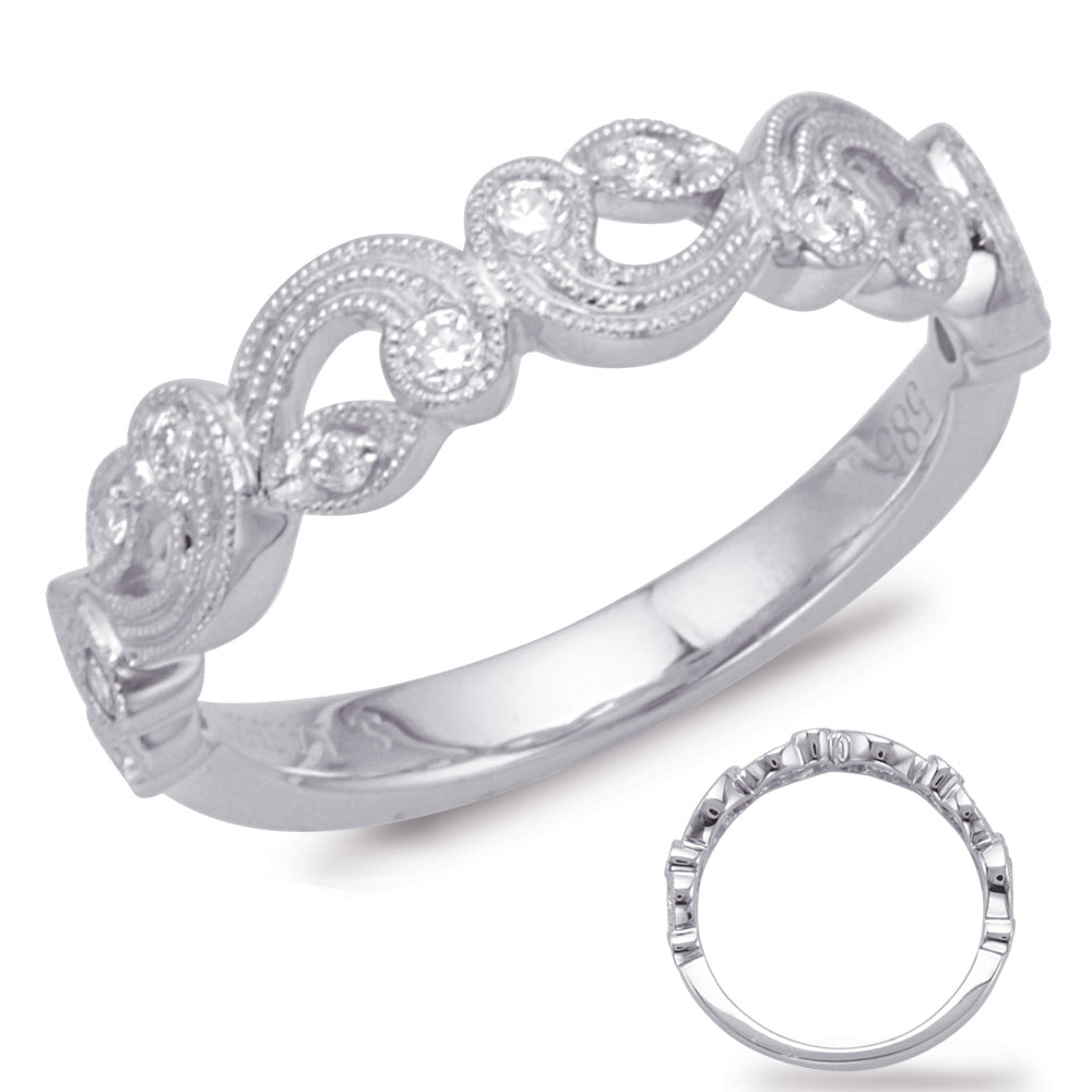 White Gold Matching Band - EN8019-BWG