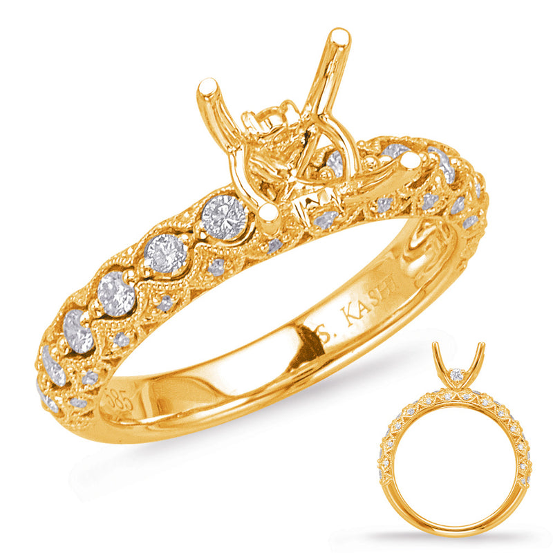 Yellow Gold Engagement Ring - EN8024-1YG