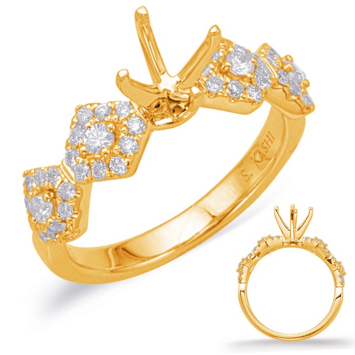 Yellow Gold Engagement Ring - EN8026-1YG