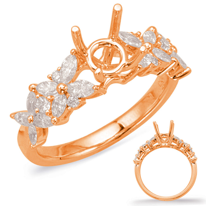 Rose Gold Engagement Ring - EN8027-1RG