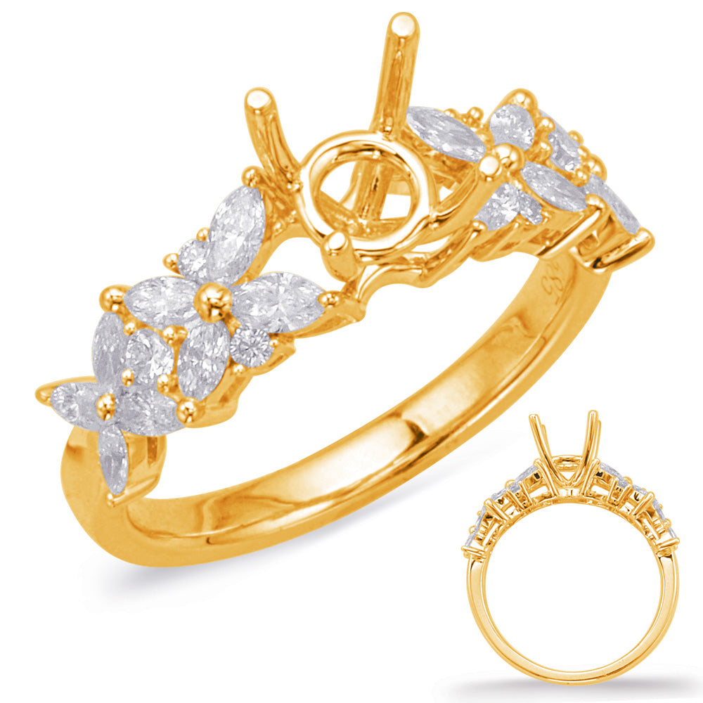 Yellow Gold Engagement Ring - EN8027-1YG