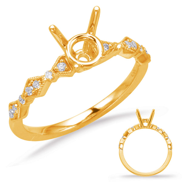Yellow Gold Engagement Ring - EN8031-75YG