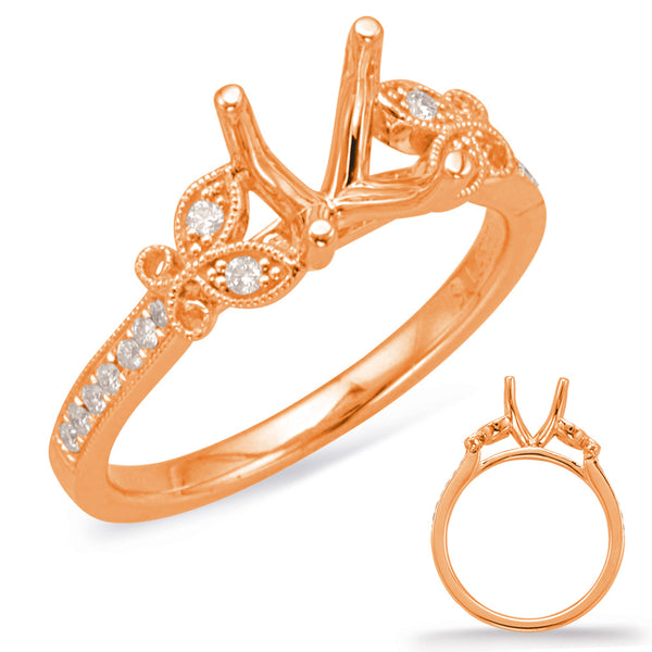 Rose Gold Engagement Ring - EN8032-33RG