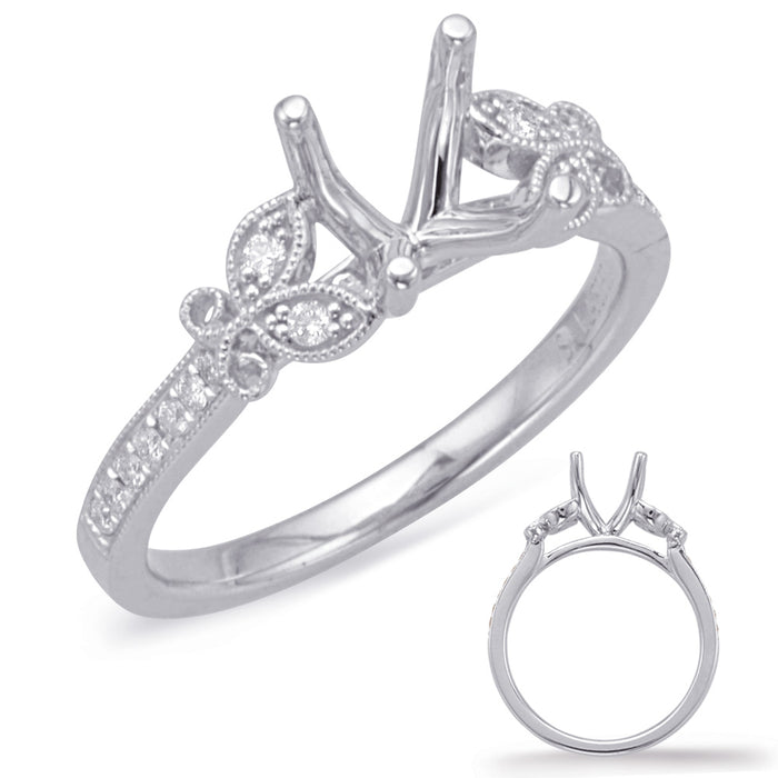 White Gold Engagement Ring - EN8032-50WG