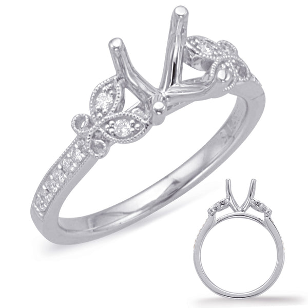 White Gold Engagement Ring - EN8032-50WG