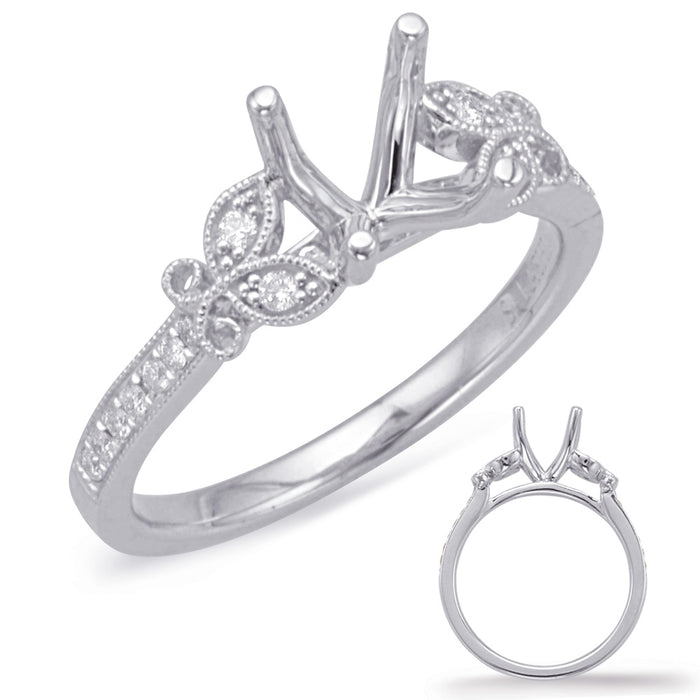 White Gold Engagement Ring - EN8032-75WG