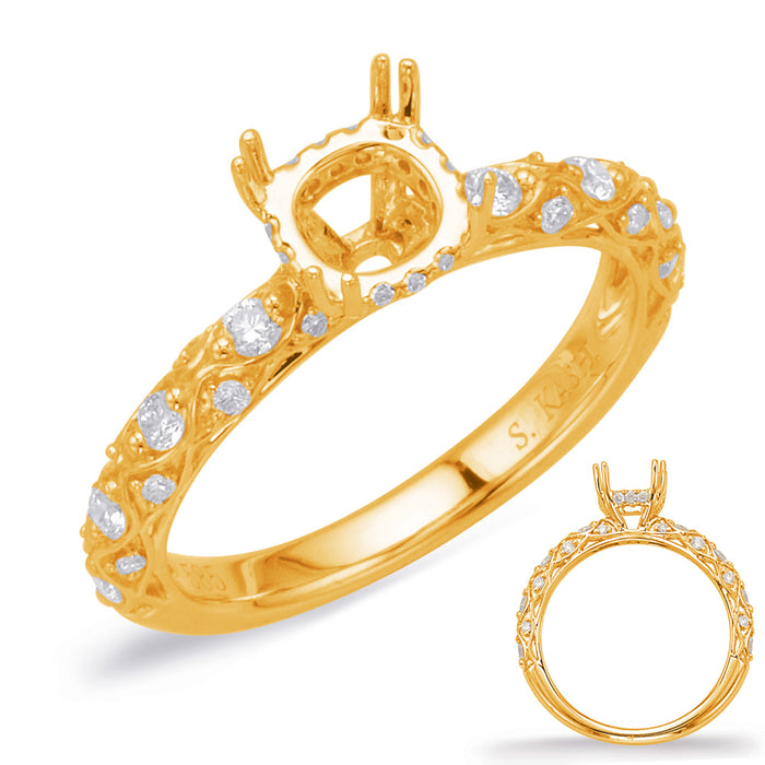 Yellow Gold Engagement Ring - EN8033-1YG