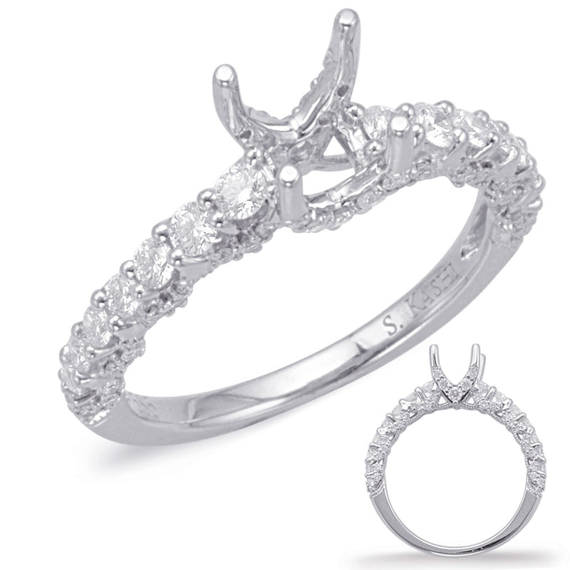 White Gold Engagement Ring - EN8034-1WG