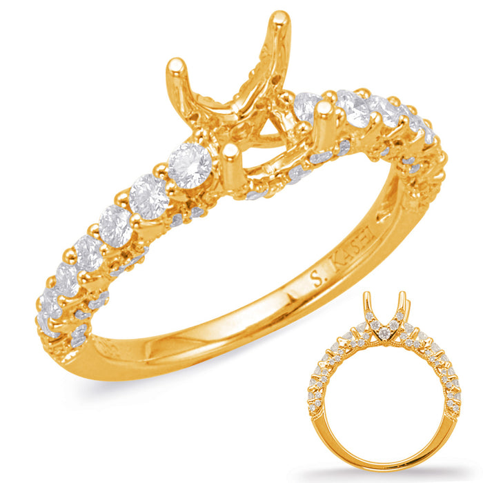 Yellow Gold Engagement Ring - EN8034-1YG