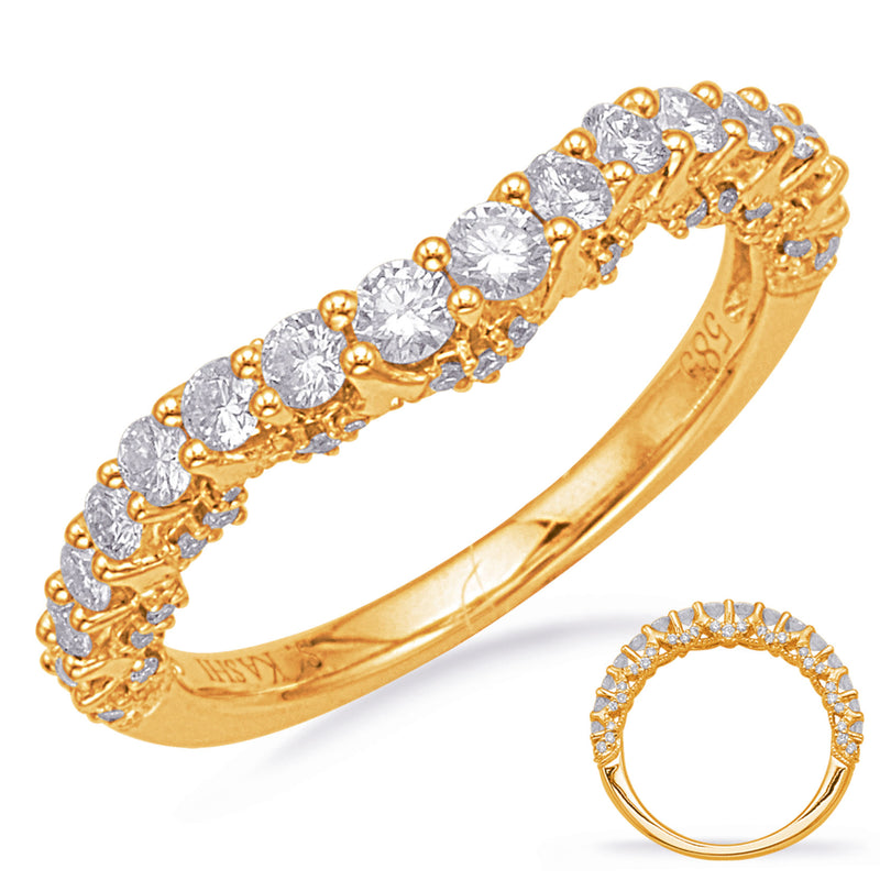 Yellow Gold Wedding Band - EN8034-B10YG