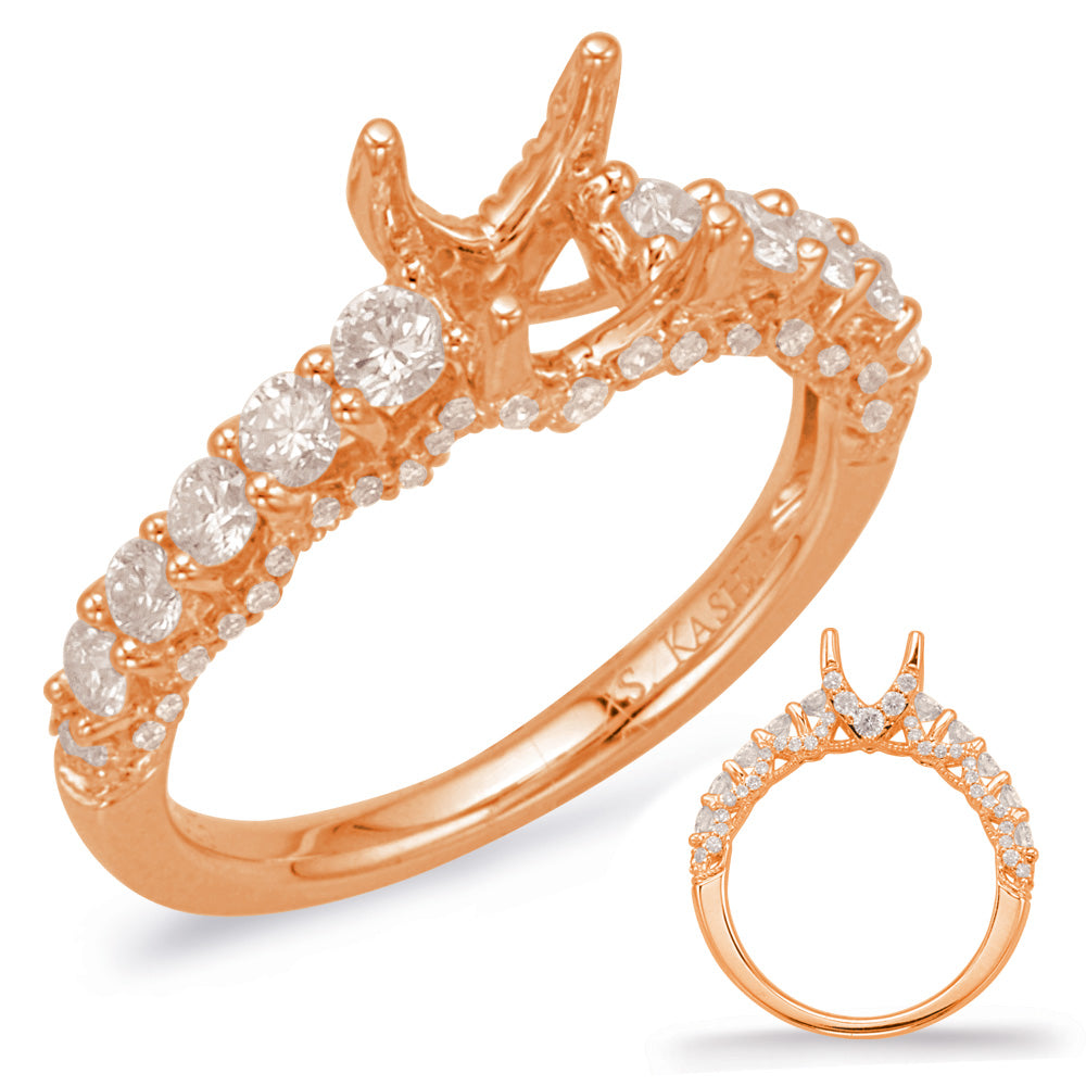 Rose Gold Engagement Ring - EN8035-1RG