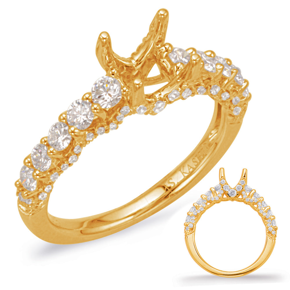 Yellow Gold Engagement Ring - EN8035-1YG