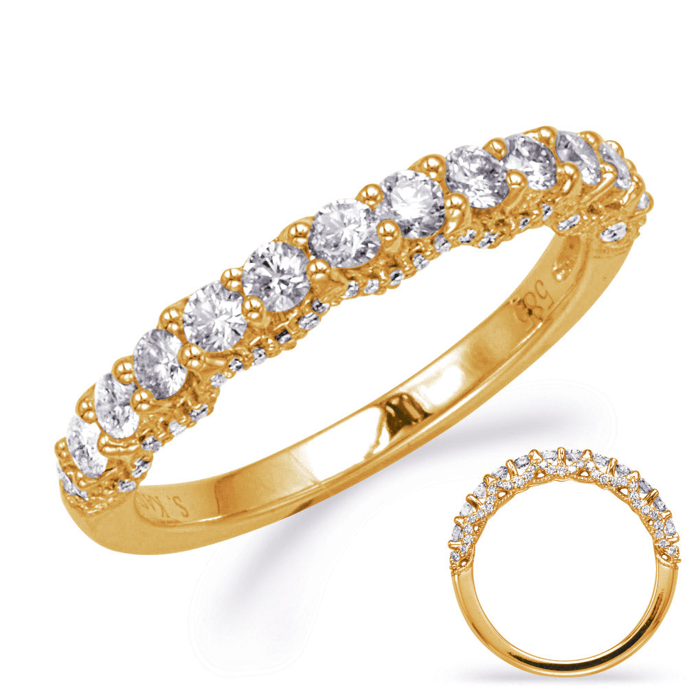 Yellow Gold Wedding Band - EN8035-B1YG