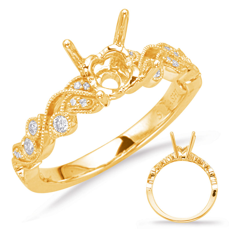 Yellow Gold Engagement Ring - EN8036-1YG