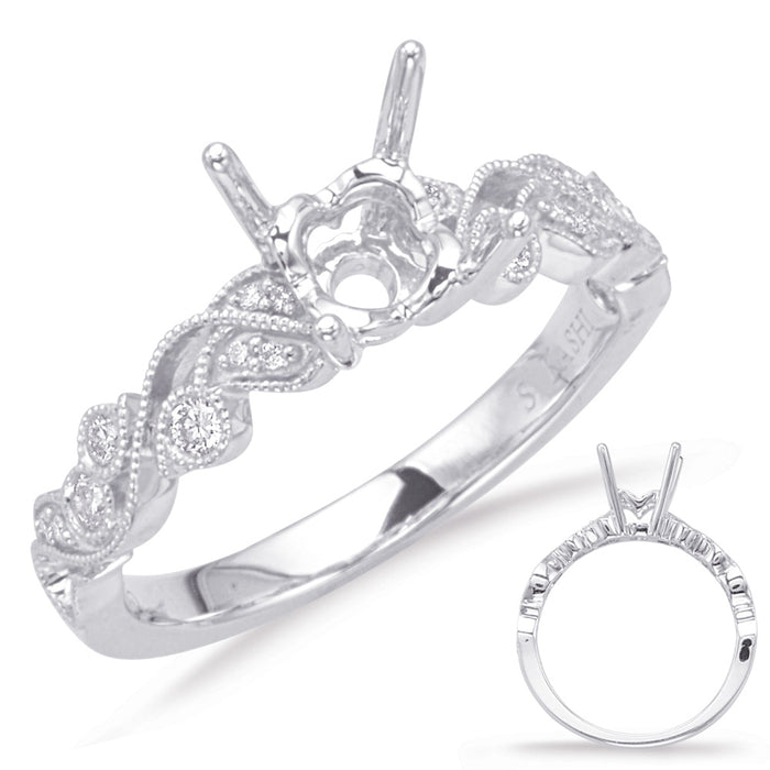White Gold Engagement Ring - EN8036-50WG