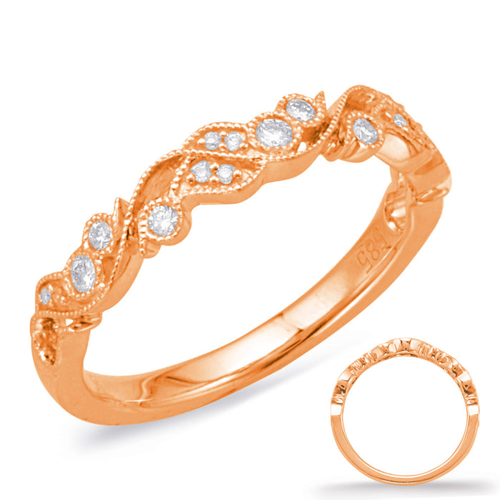 Rose Gold Wedding Band - EN8036-BRG