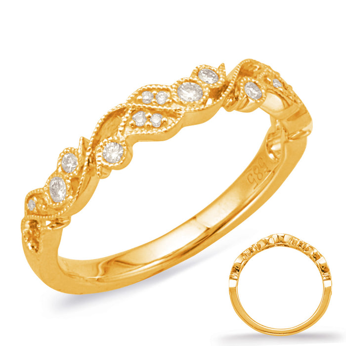 Yellow Gold Wedding Band - EN8036-BYG