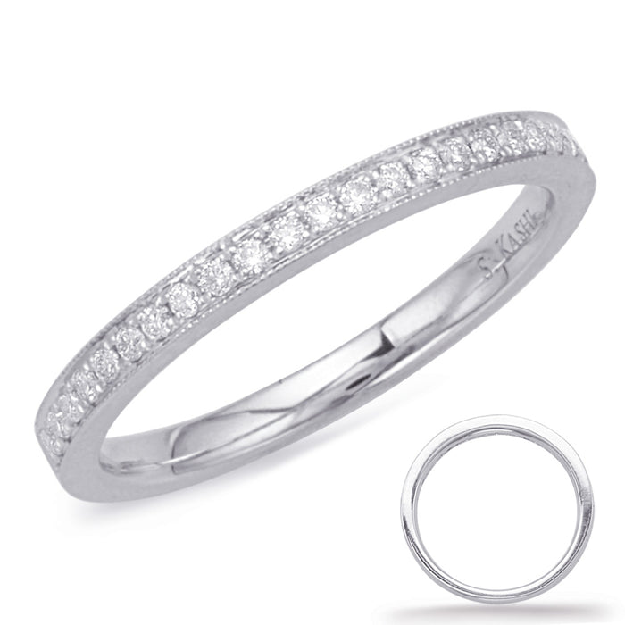 White Gold Matching Band - EN8039-BWG