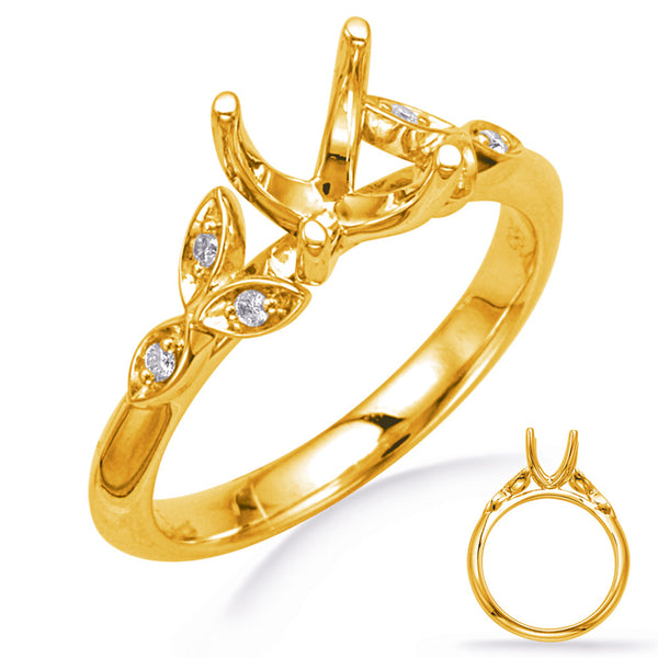 Yellow Gold Engagement Ring - EN8042-1YG